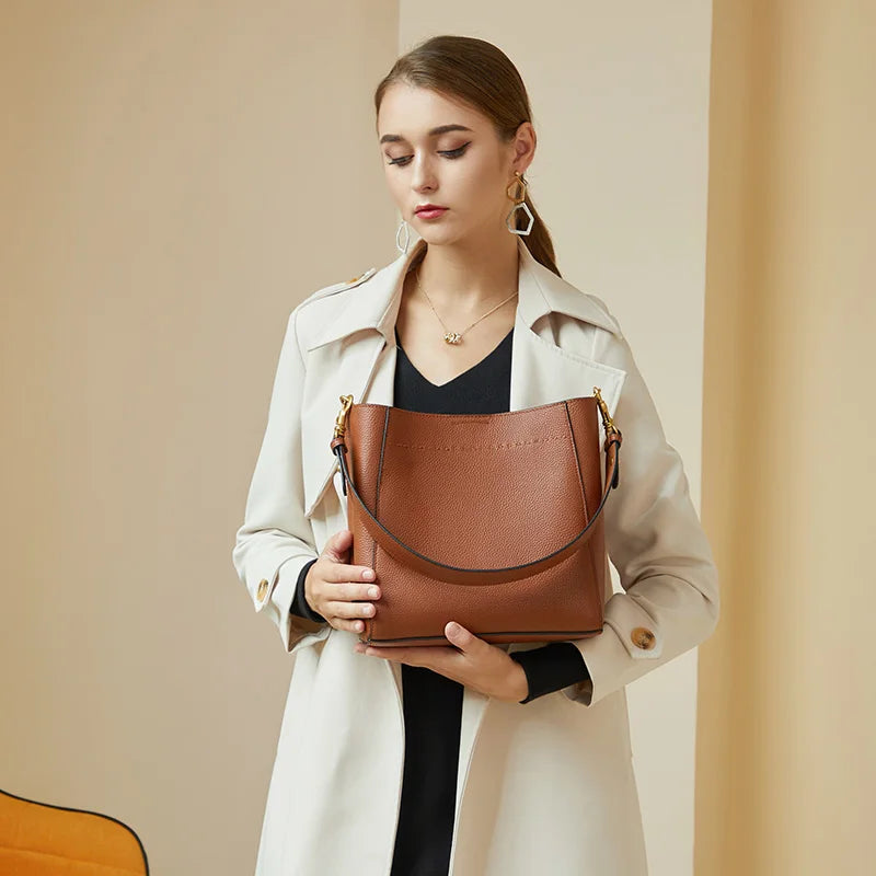 VELORA | Leather Tote Bag