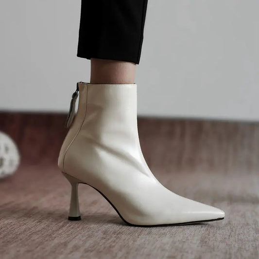 ZYRELLA | Cow Leather Ankle Boots