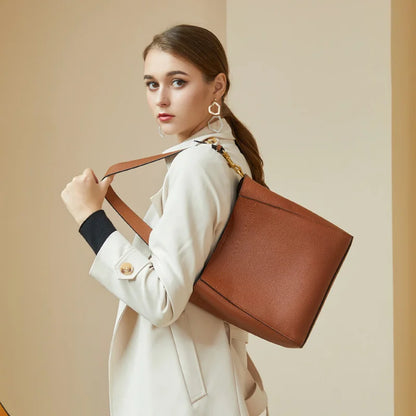 VELORA | Leather Tote Bag