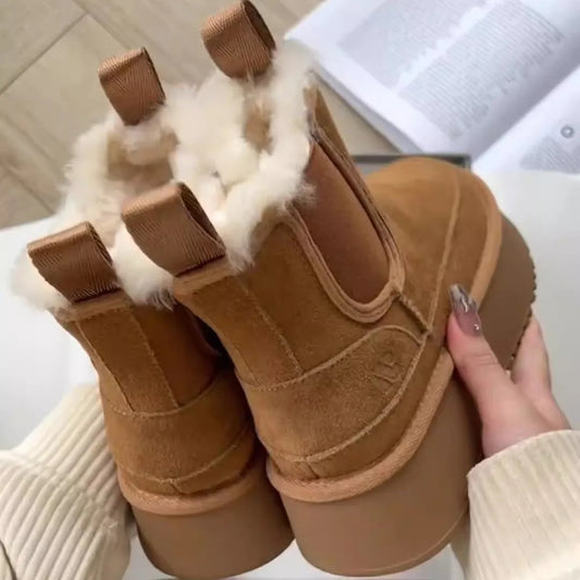 PLUVIA | Korean-style Mid-Calf Snow Boots