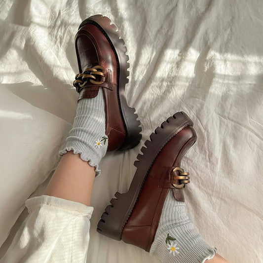 ELARIS | Chunky Leather  Loafers